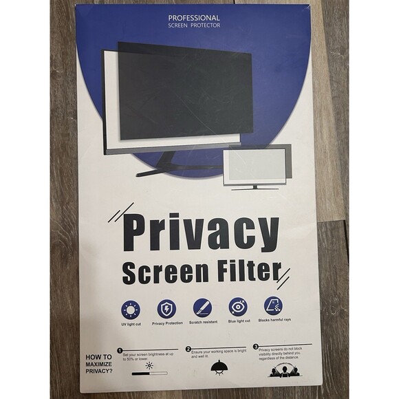 2-PACK 27 Inch 16:9 Computer Privacy Screen Widescreen Monitor, 27inch Removable - Picture 5 of 7